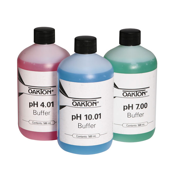 Oakton pH Solution Three Pack - 500-ml each of 4.01, 7.00 and 10 Oakton pH Solution Three Pack - 500-ml each of 4.01, 7.00 and 10